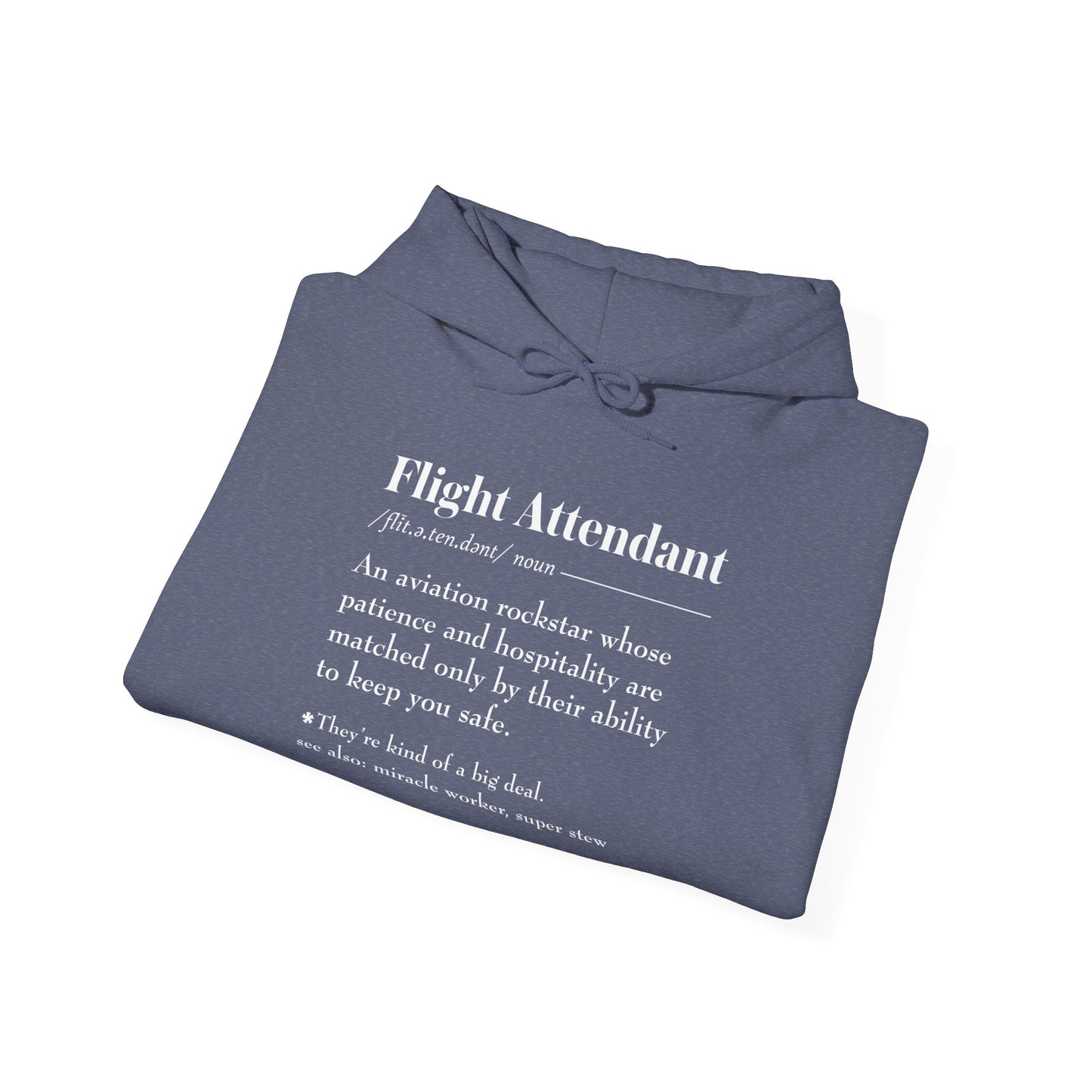 Flight Attendant Definition Unisex Heavy Blend™ Hooded Sweatshirt