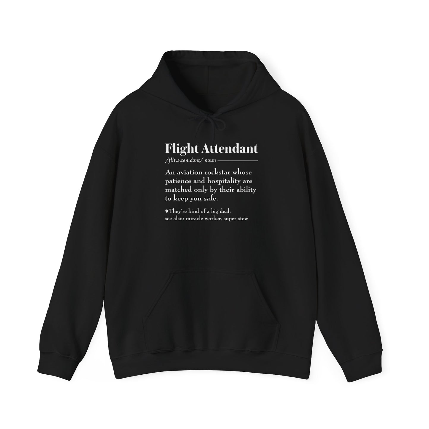 Flight Attendant Definition Unisex Heavy Blend™ Hooded Sweatshirt