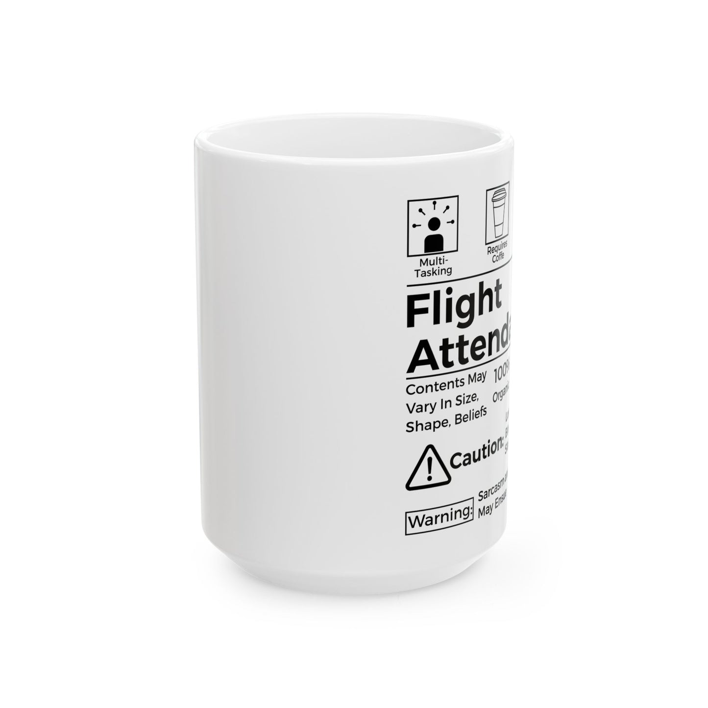 HazMat Label- White 15oz Ceramic Mug