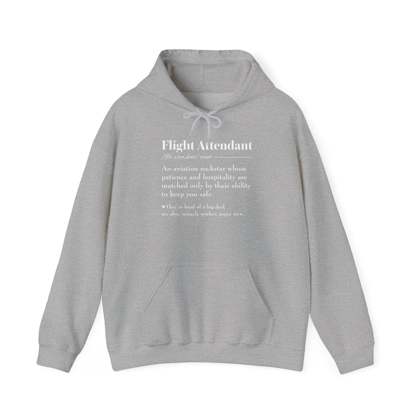 Flight Attendant Definition Unisex Heavy Blend™ Hooded Sweatshirt