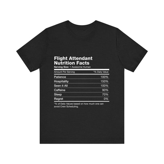 Nutrition Facts - Unisex Jersey Short Sleeve Tee