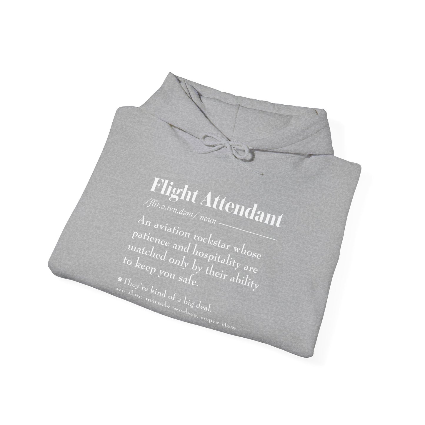 Flight Attendant Definition Unisex Heavy Blend™ Hooded Sweatshirt