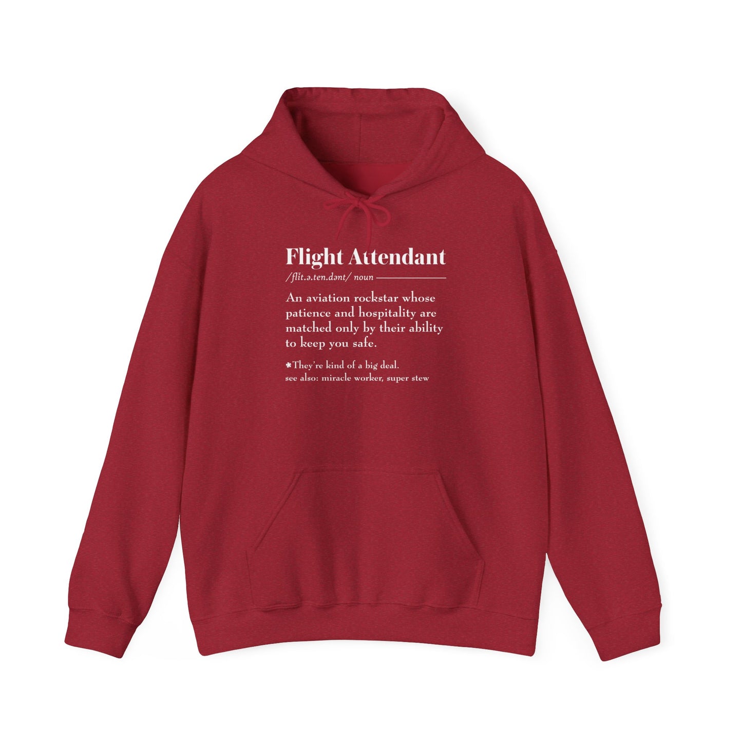 Flight Attendant Definition Unisex Heavy Blend™ Hooded Sweatshirt