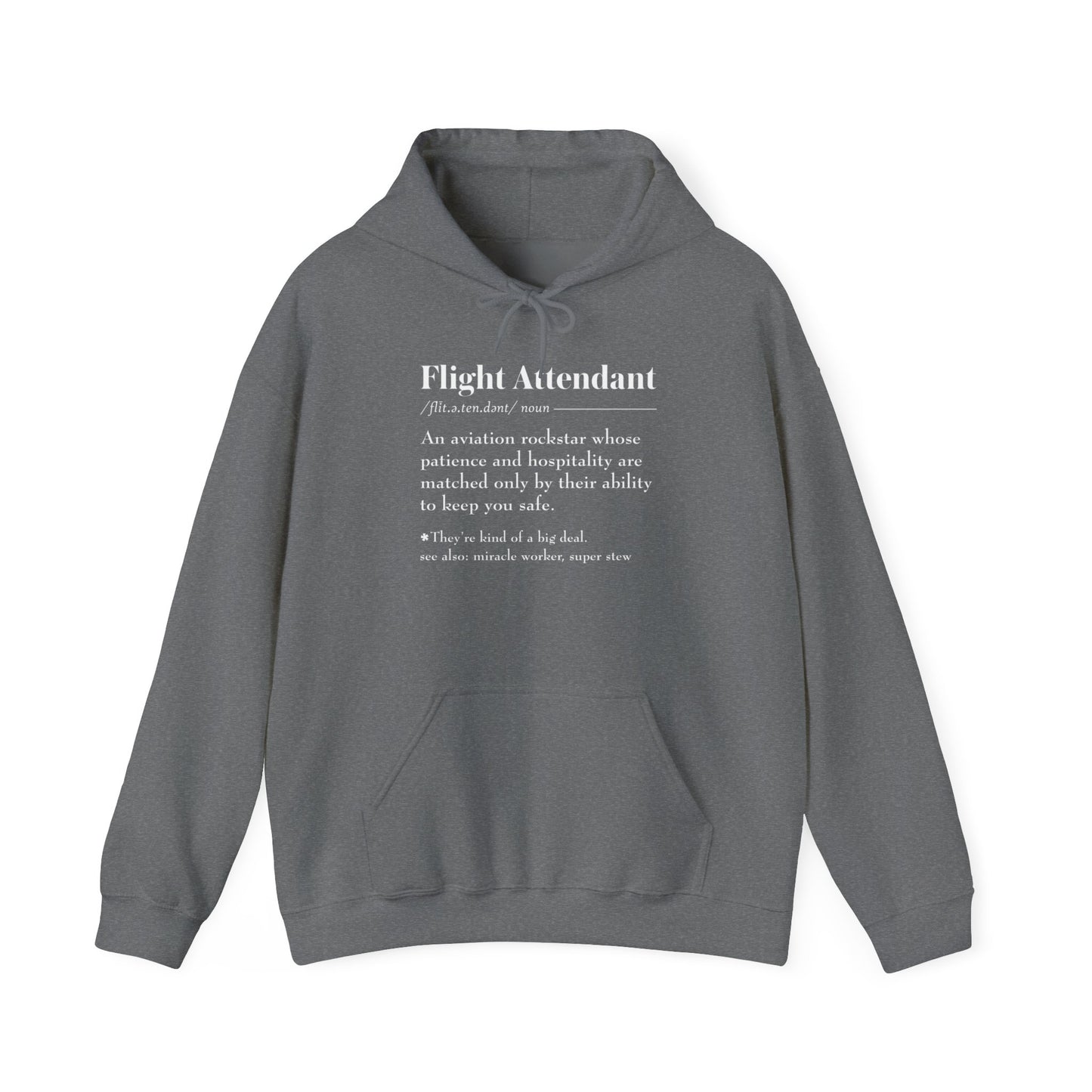 Flight Attendant Definition Unisex Heavy Blend™ Hooded Sweatshirt